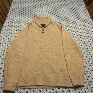Pendleton Mens Sweater M Brown Long Sleeve Wool